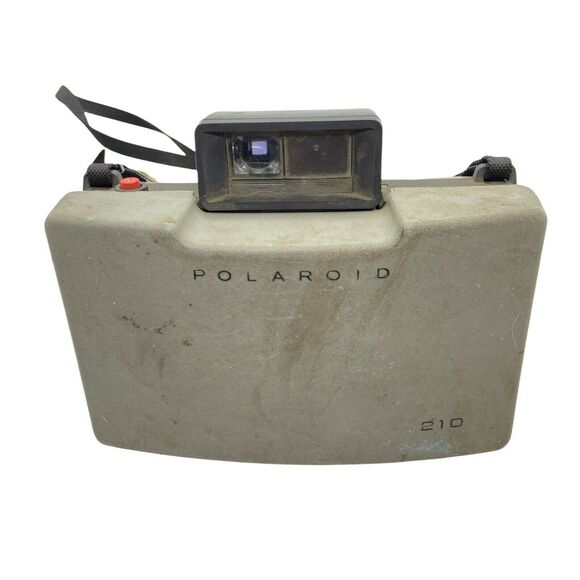 Polaroid Land Camera Automatic 210 Silver Black Fab Pop Up Lens Portable 6.5" - Picture 1 of 16